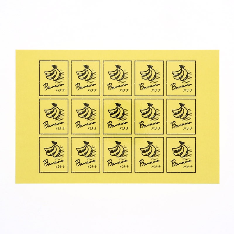 HEIKO 透明フレーバーシール バナナ 60片/束
