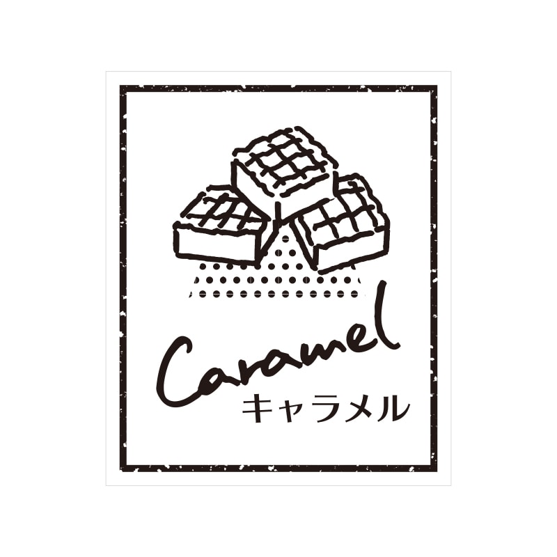 HEIKO 透明フレーバーシール キャラメル 60片/束