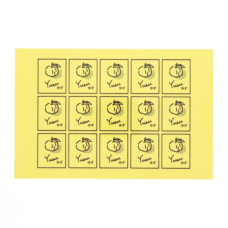 HEIKO 透明フレーバーシール ゆず 60片/束