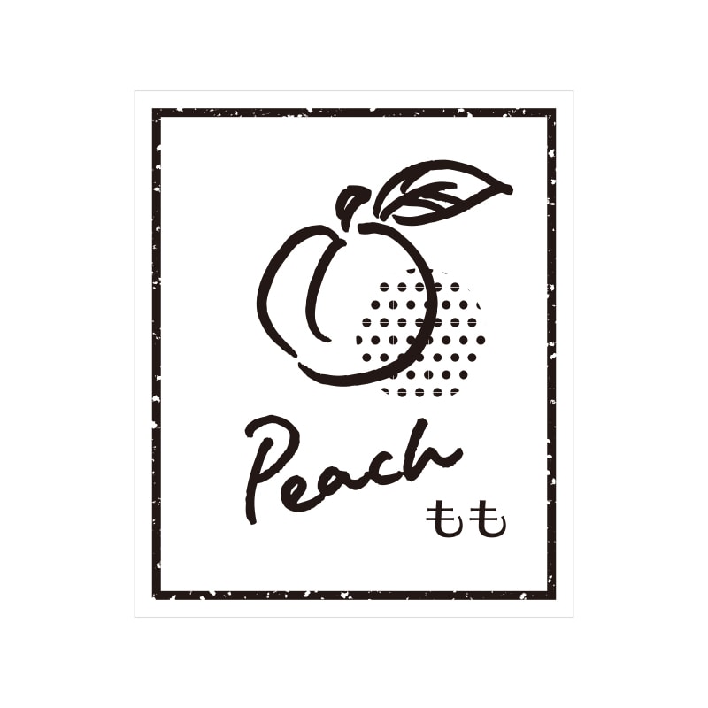 HEIKO 透明フレーバーシール もも 60片/束