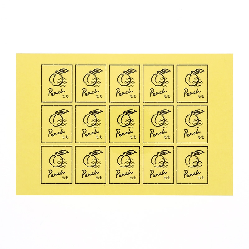 HEIKO 透明フレーバーシール もも 60片/束