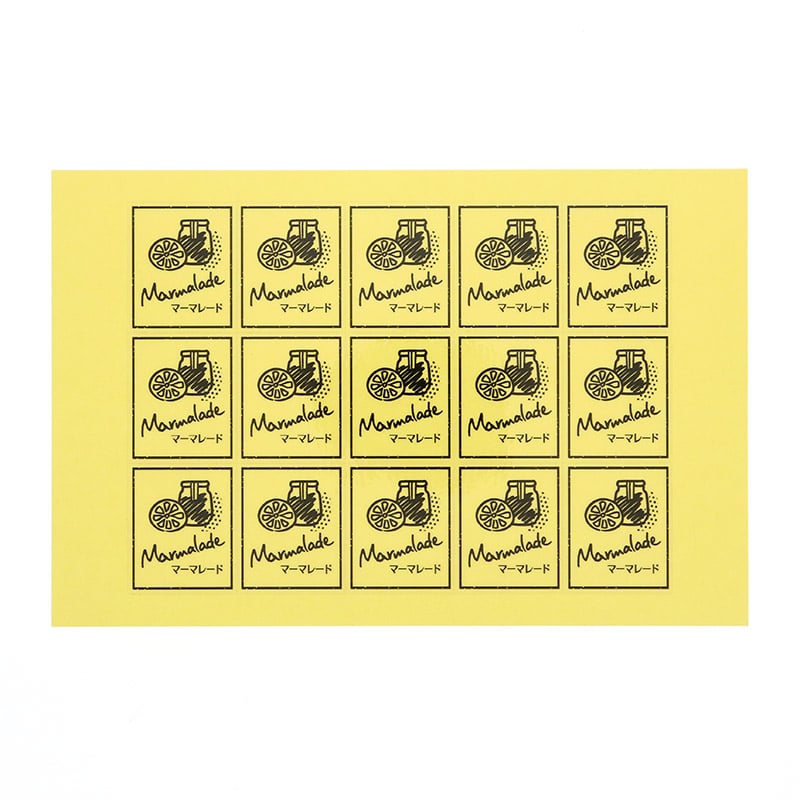 HEIKO 透明フレーバーシール マーマレード 60片/束