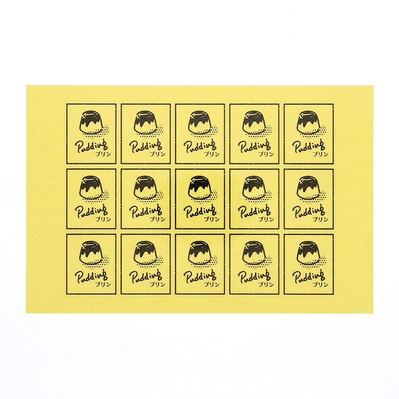 HEIKO 透明フレーバーシール プリン 60片/束