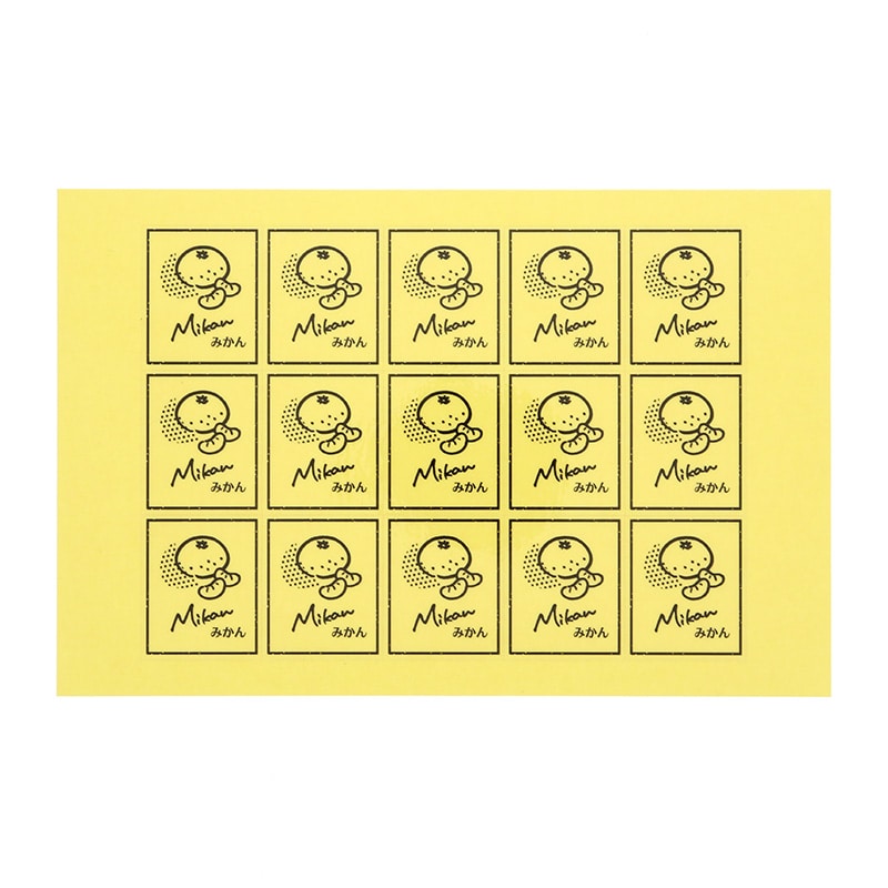 HEIKO 透明フレーバーシール みかん 60片/束