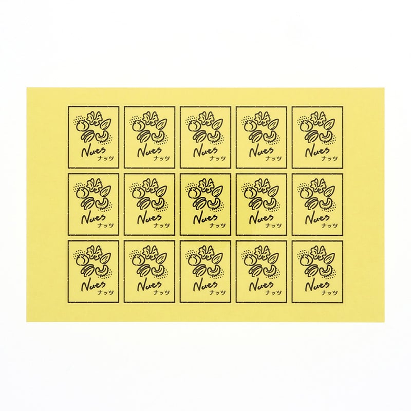 HEIKO 透明フレーバーシール ナッツ 60片/束