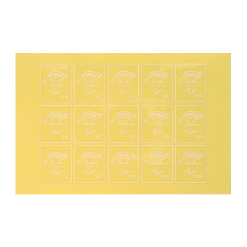 HEIKO 透明フレーバーシール 紅茶 60片/束