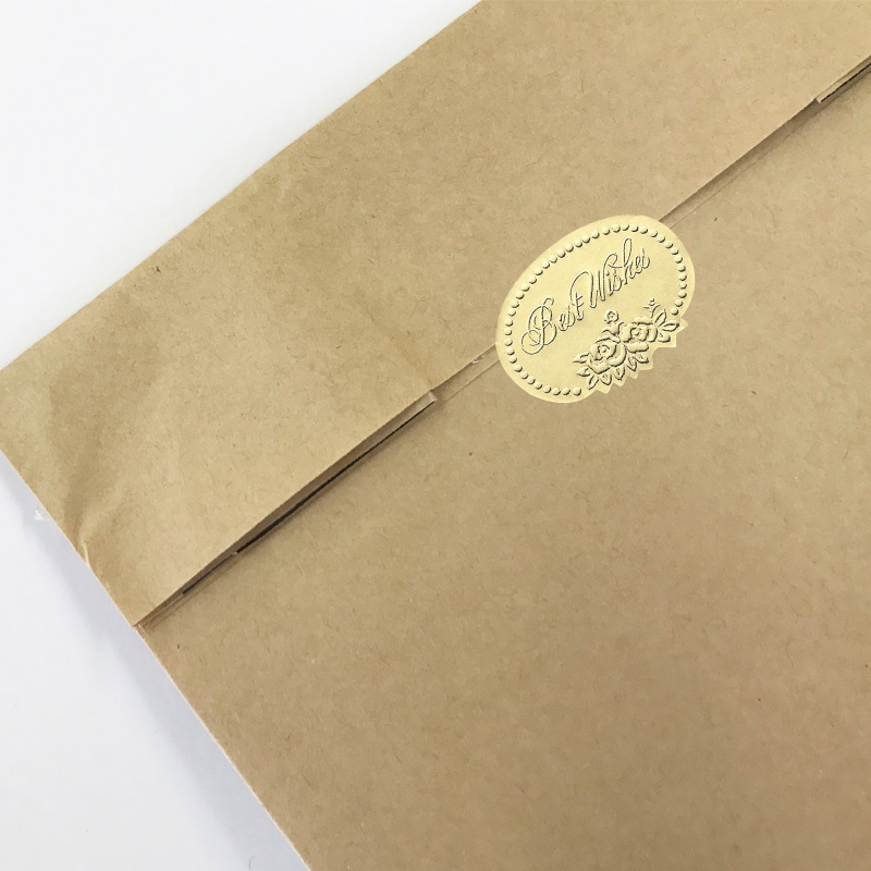 HEIKO ギフトシール ベストウィッシュ金 S 100片/束