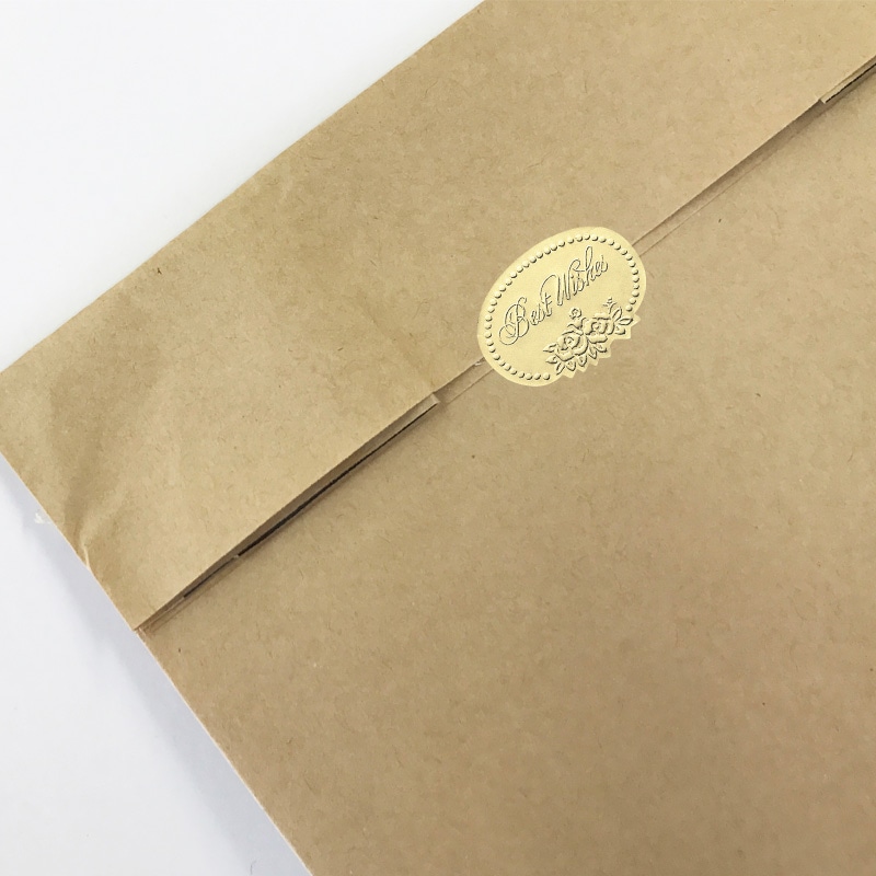 HEIKO ギフトシール ベストウィッシュ金 SS 120片/束