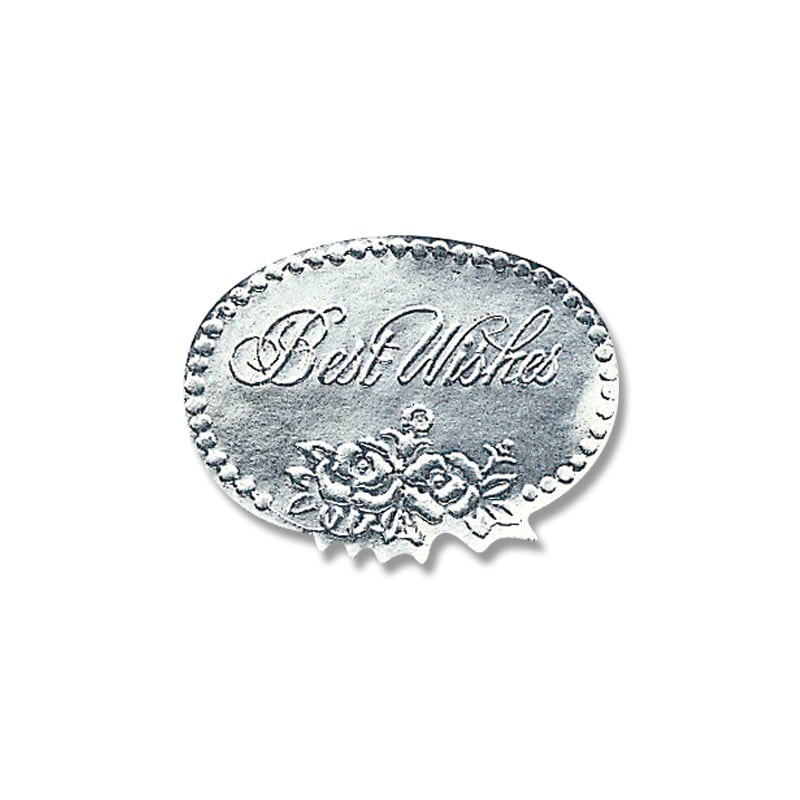 HEIKO ギフトシール ベストウィッシュ銀 S 100片/束