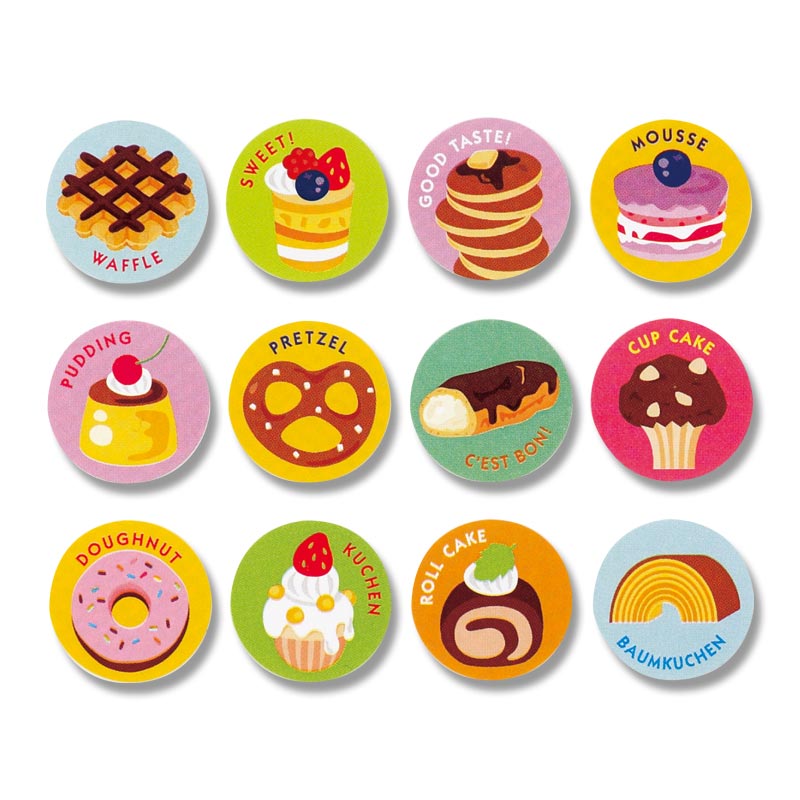 HEIKO ギフトシール スイーツ 96片/束