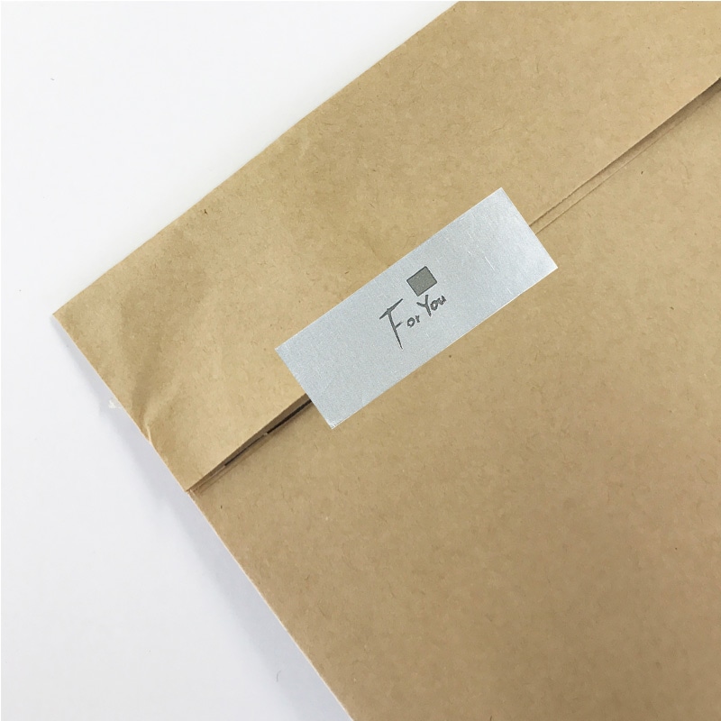 HEIKO ギフトシール フォーユー銀 S 84片/束