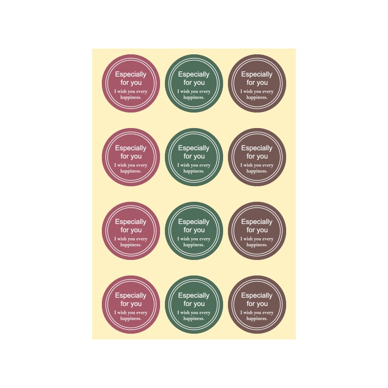 HEIKO 業務用ギフトシール スタイリッシュC ナチュラル 300片/束