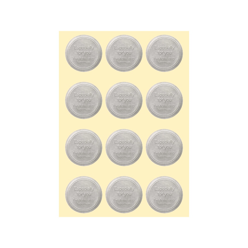 HEIKO 業務用ギフトシール スタイリッシュC シルバー 204片/束