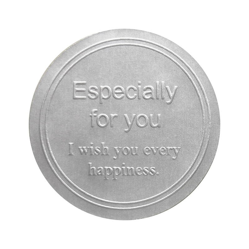 HEIKO 業務用ギフトシール スタイリッシュD シルバー 200片/束