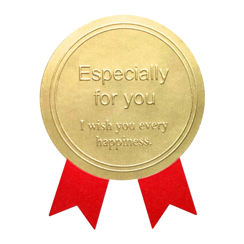 HEIKO 業務用ギフトシール スタイリッシュG ゴールド赤 207片/束