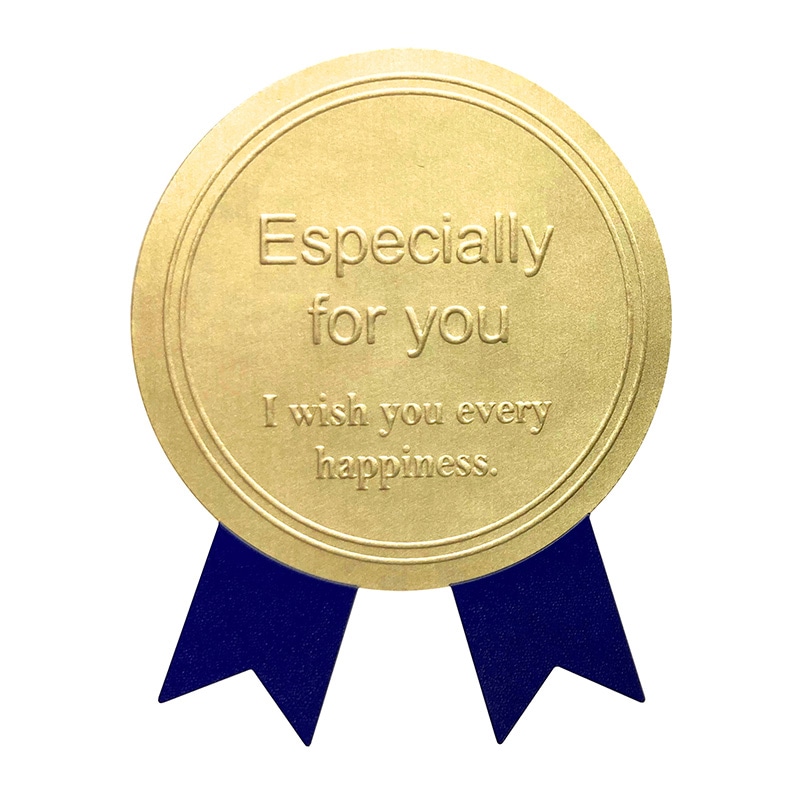 HEIKO 業務用ギフトシール スタイリッシュG ゴールド青 207片/束