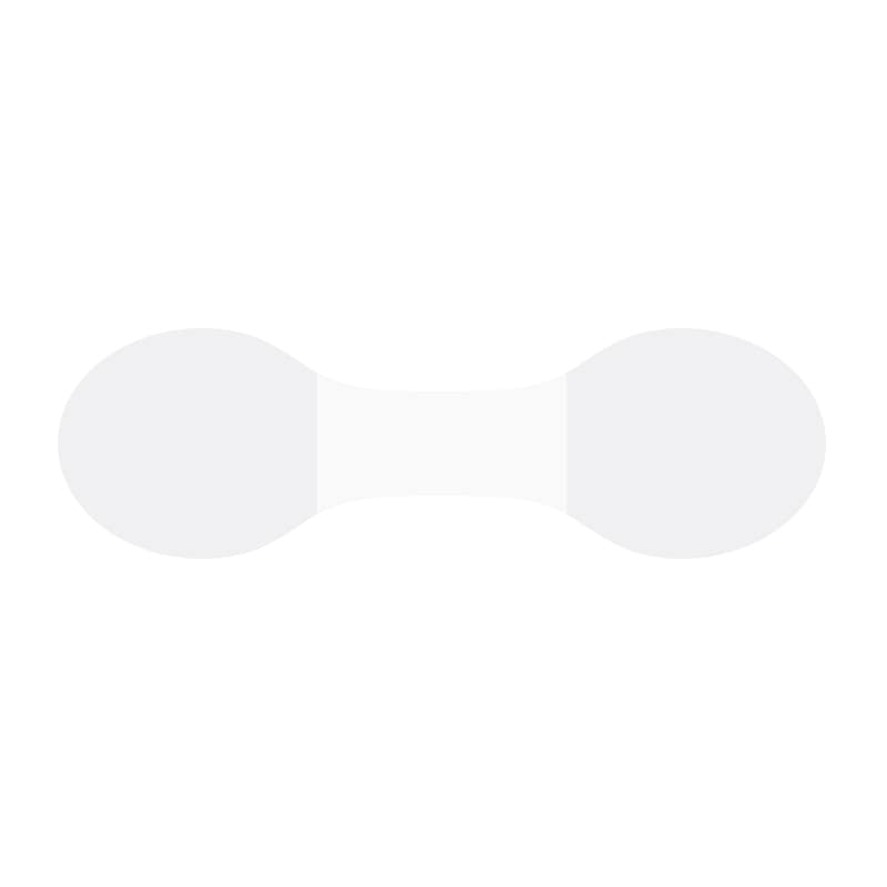 HEIKO 業務用 タックラベル(シール) メガネシール 透明 450片/束