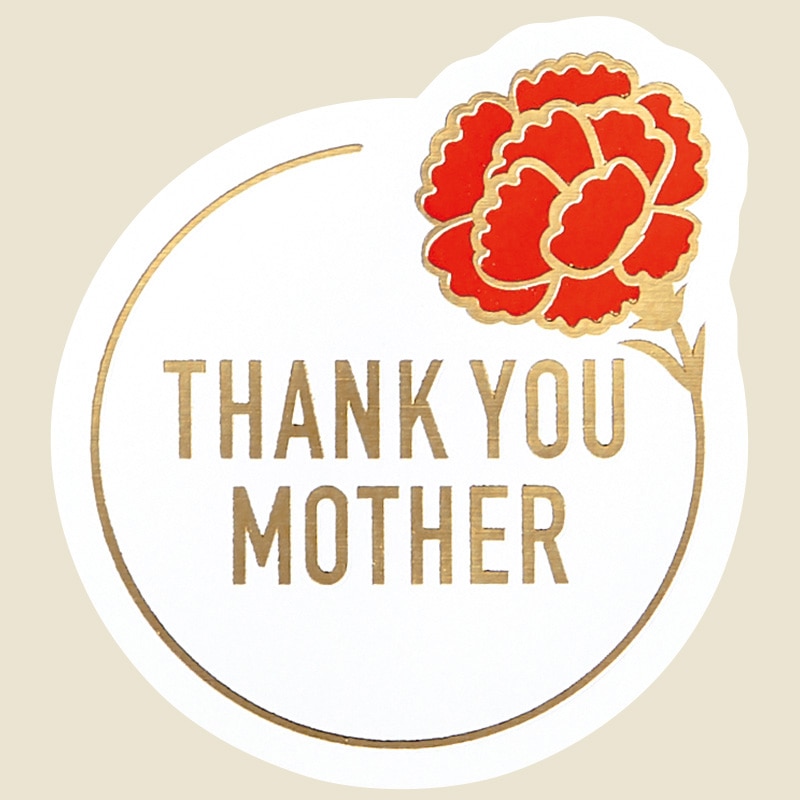 HEIKO 母の日シール サークルカーネ 42片/束