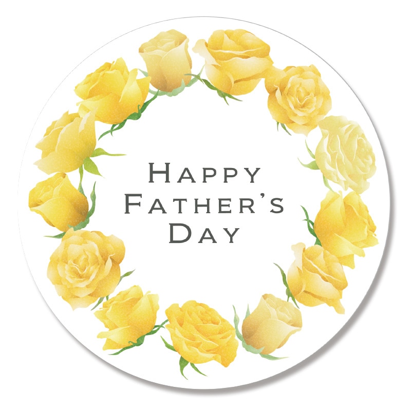 HEIKO 父の日シール ローズリース 66片/束