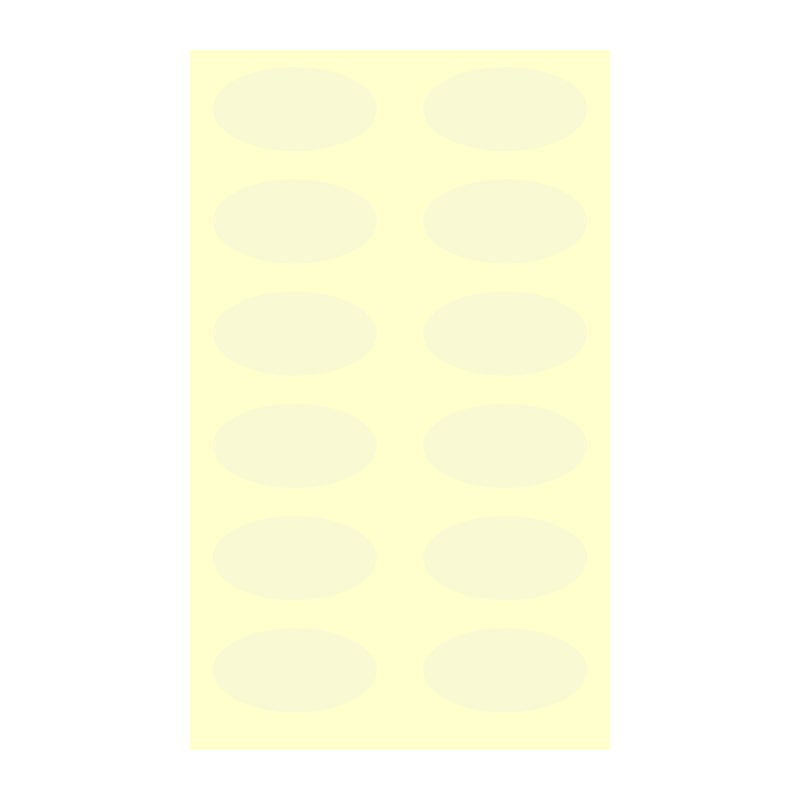 HEIKO タックラベル(シール) No.832 18×35 透明PE 504片/束