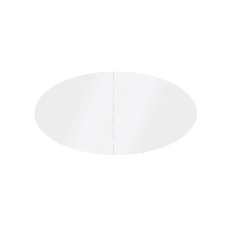 HEIKO タックラベル(シール) No.838 18×35 透明ミシン目 504片/束