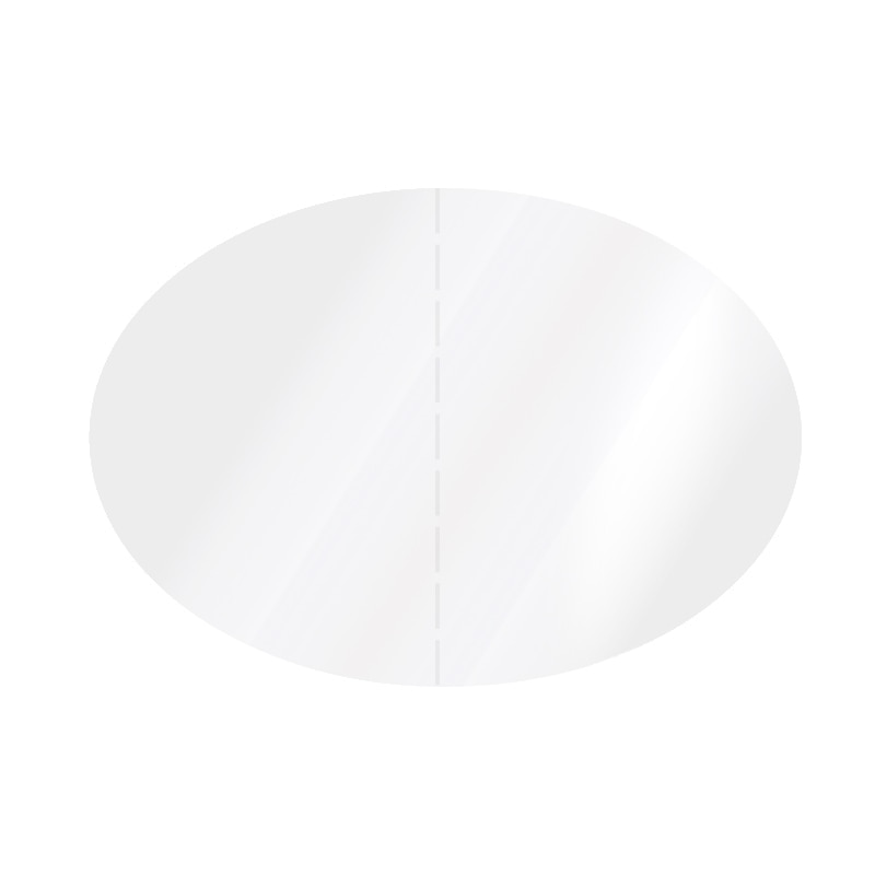 HEIKO タックラベル(シール) No.839 28×40 透明ミシン目 504片/束