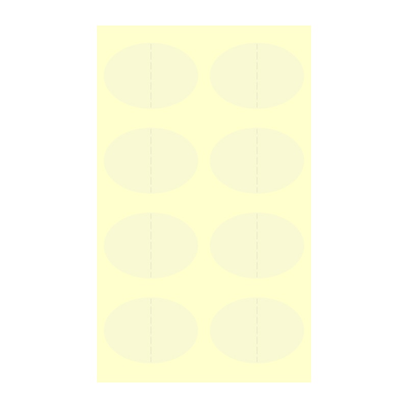 HEIKO タックラベル(シール) No.839 28×40 透明ミシン目 504片/束