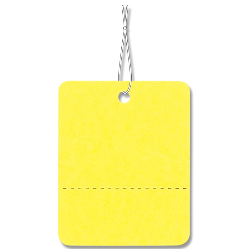 HEIKO 提札 ミニパック No.524 綿糸付 黄 100枚/束