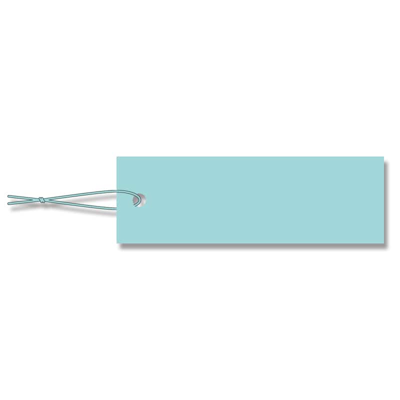 HEIKO 提札 ミニパック No.601 ブルー ブルー綿糸付 100枚/束