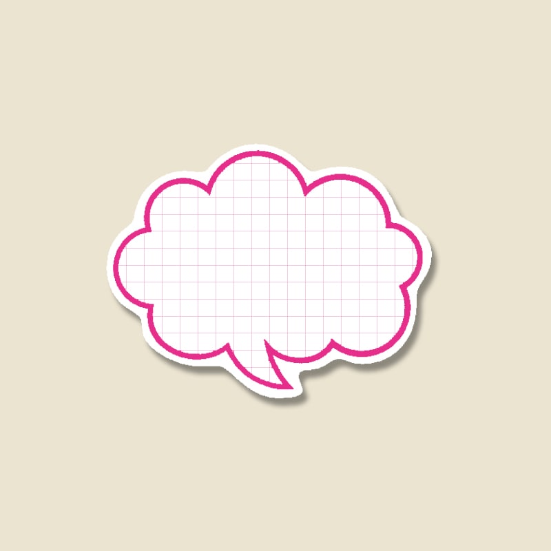 HEIKO 抜型カード フキダシ S P 50枚/束