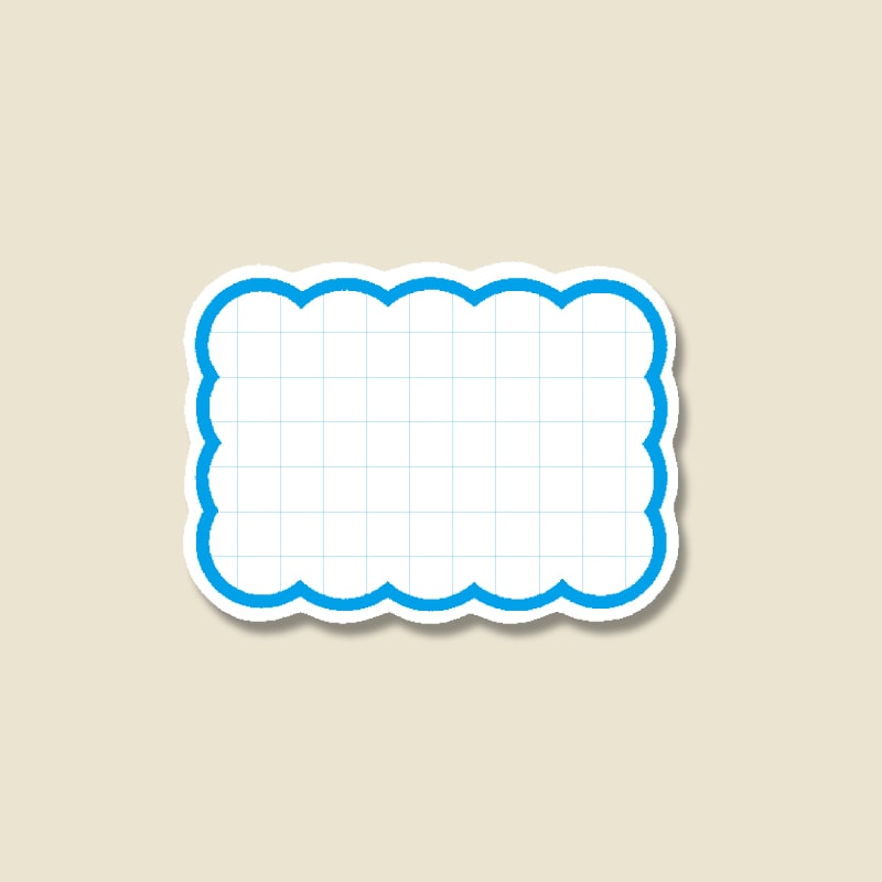 HEIKO 抜型カード 雲 M B 50枚/束