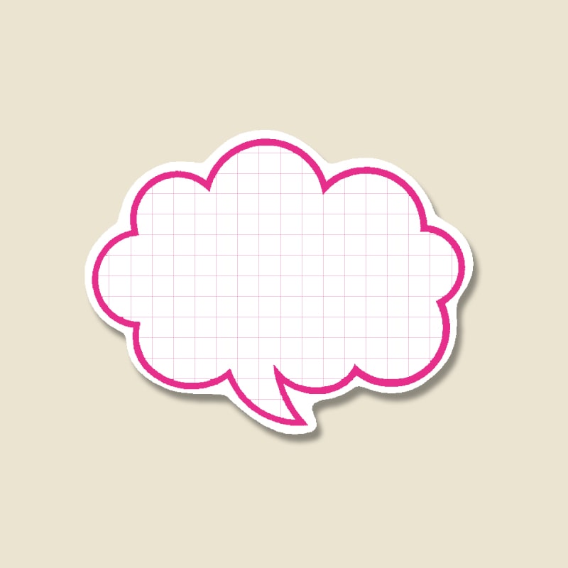 HEIKO 抜型カード フキダシ H340-01 L P 50枚/束