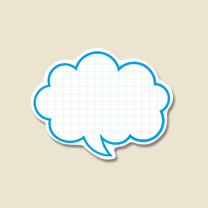 HEIKO 抜型カード フキダシ L B 50枚/束