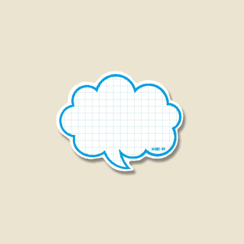 HEIKO 抜型カード フキダシ SS B 50枚/束