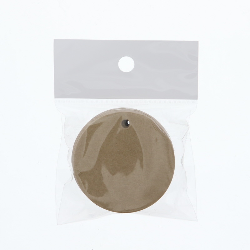 HEIKO ペーパータグ 丸 50mm クラフト無地 50枚/束