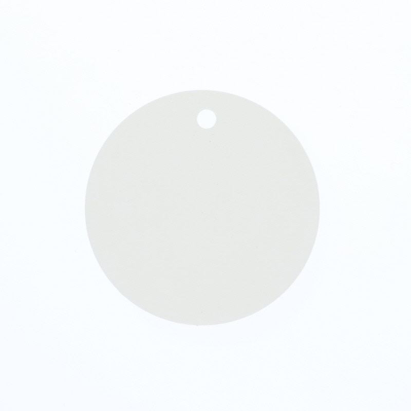HEIKO ペーパータグ 丸 50mm 白無地 50枚/束