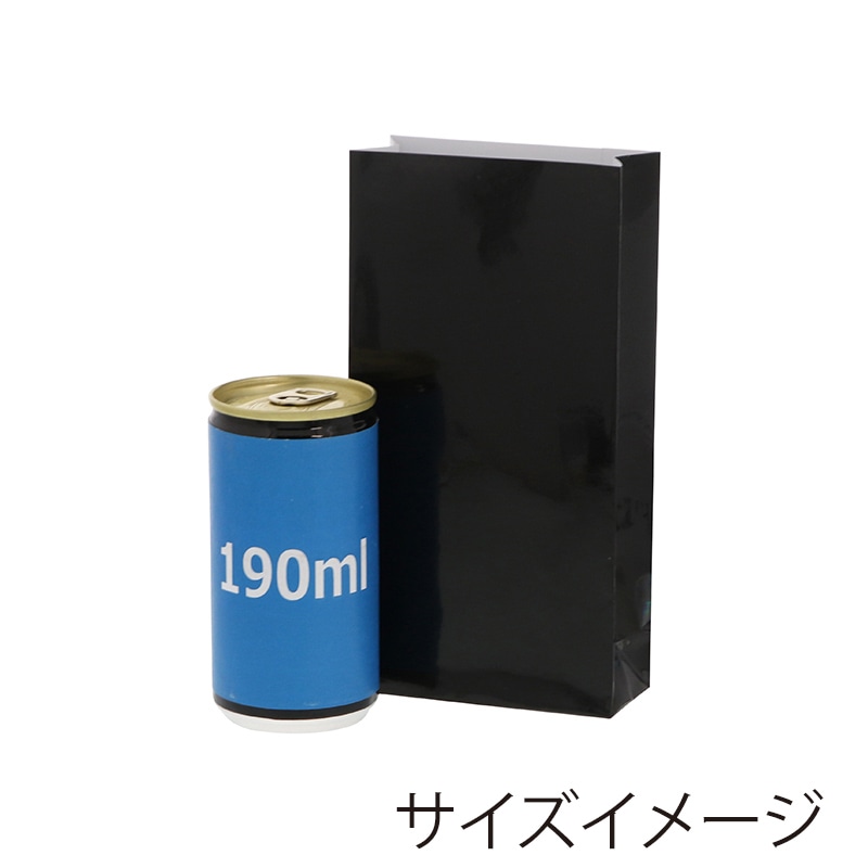 HEIKO 角底袋 ギフトファンシーバッグ S-175 黒 20枚/袋
