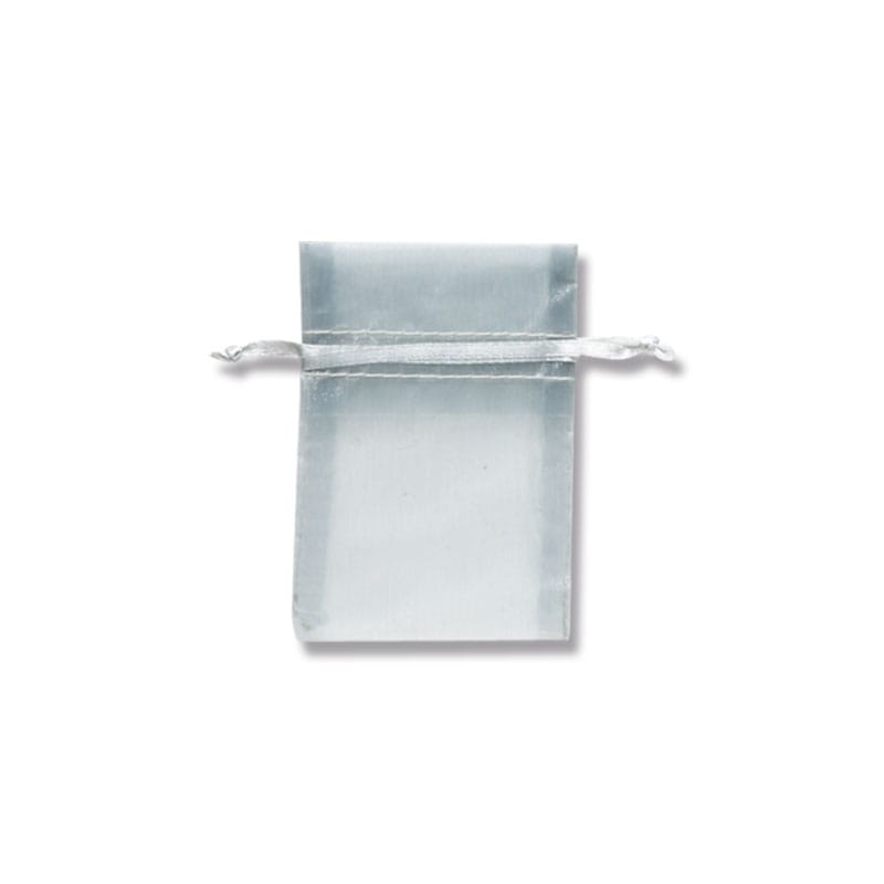 HEIKO オーガンジーバッグ 平袋タイプ SS シルバー(SV) 10枚/束