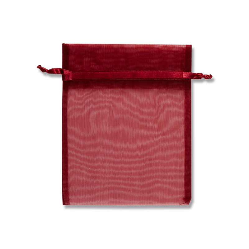 HEIKO オーガンジーバッグ 平袋タイプ M ワイン(WN) 10枚/束