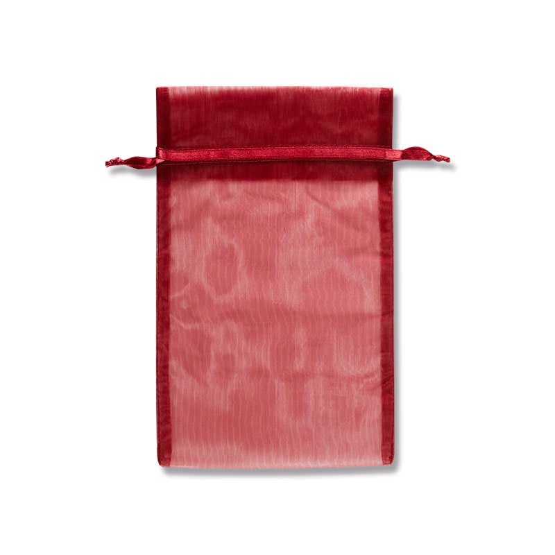 HEIKO オーガンジーバッグ 平袋タイプ L ワイン(WN) 10枚/束