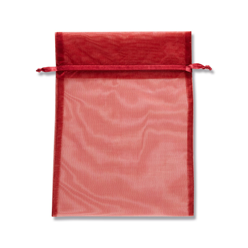 HEIKO オーガンジーバッグ 平袋タイプ LL ワイン(WN) 10枚/束