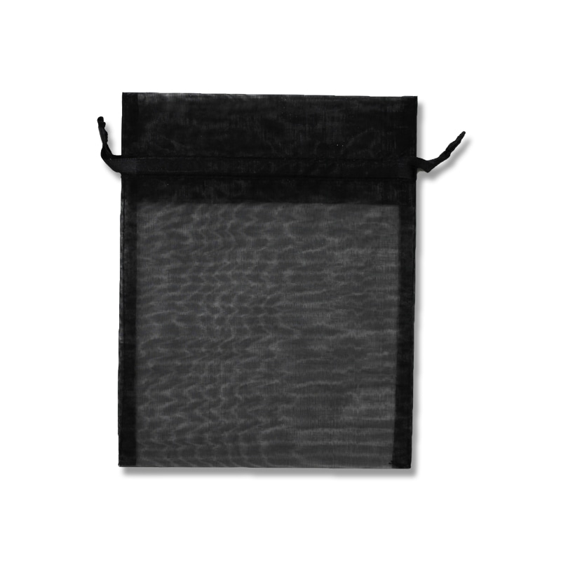HEIKO オーガンジーバッグ 平袋タイプ M ブラック(BK) 10枚/束