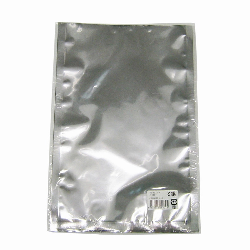 HEIKO キラキラバッグ 4L 銀 5枚/袋