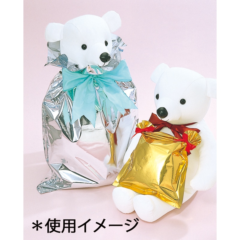 HEIKO キラキラバッグ 4L 銀 5枚/袋