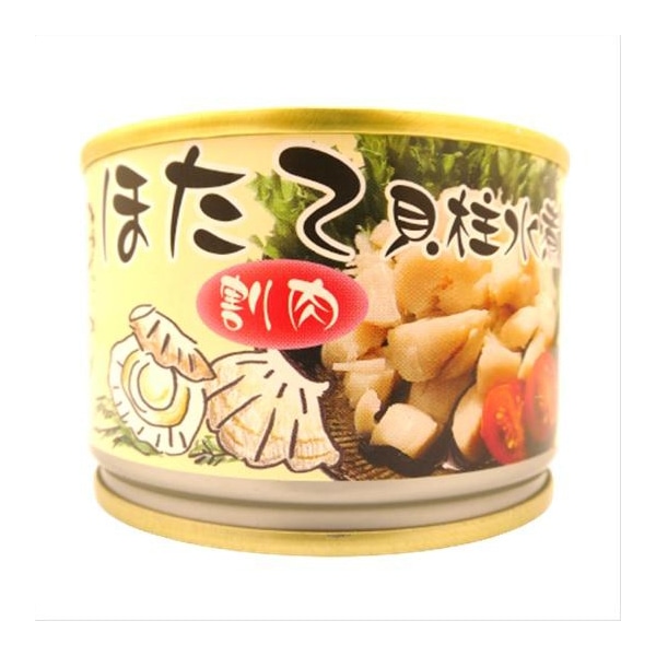 ホタテ貝柱水煮割れ肉 135g 常温 1個※軽(ご注文単位1個)※注文上限数12まで【直送品】