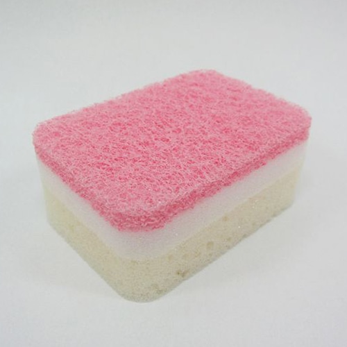 東和産業 ふわっふわスポンジ ミニ2P入 ピンク/ホワイト 1個（ご注文単位10個）【直送品】