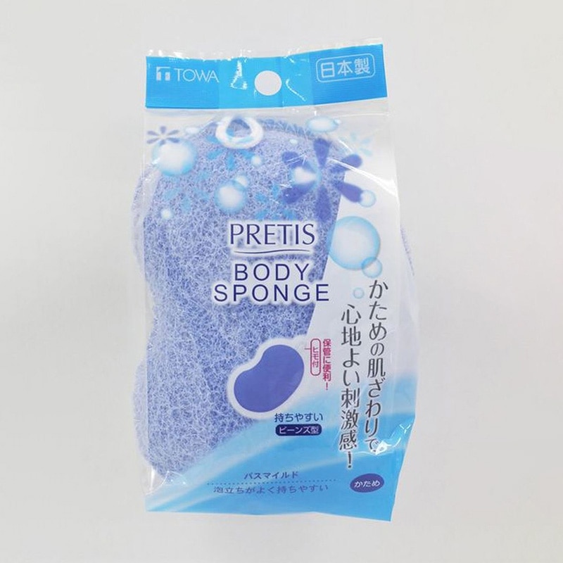 東和産業 PRETIS ボディスポンジ バスマイルド ブルー 1個（ご注文単位10個）【直送品】