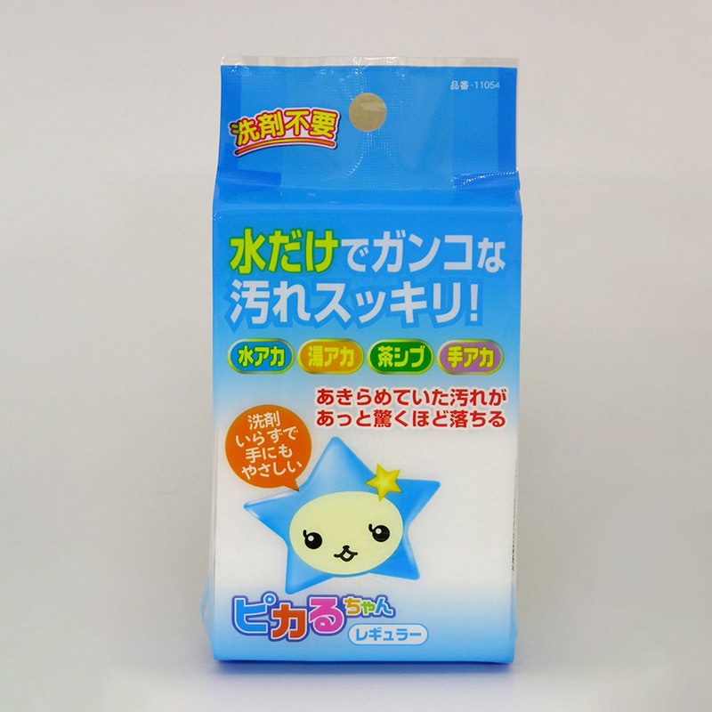 東和産業 メラミンスポンジ　ピカるちゃん レギュラー  1個（ご注文単位10個）【直送品】