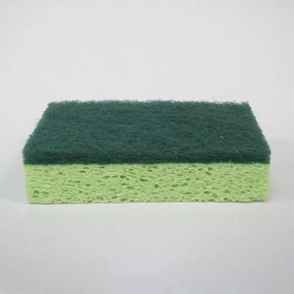 東和産業 KLP セルローススポンジ ハード ピンク/グリーン 1個(ご注文単位10個)【直送品】