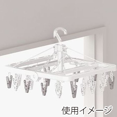 東和産業 UCHI-DRY 浴室干し小物干しハンガー 24P入 1個(ご注文単位16個)【直送品】